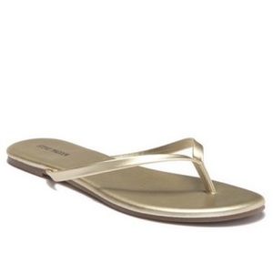 Steve Madden Gold Flip Flop